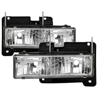 Spyder® - Signature Series Driver and Passenger Side Chrome Euro Headlights