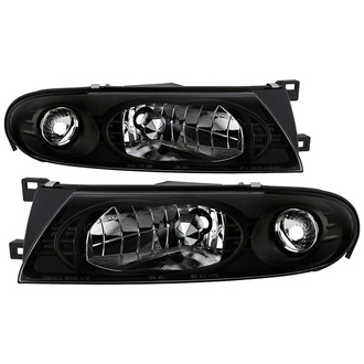 Spyder® - Signature Series Driver and Passenger Side Black Euro Headlights