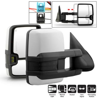 Spyder® - Driver and Passenger Side Power Towing Mirrors (Heated, Foldaway)
