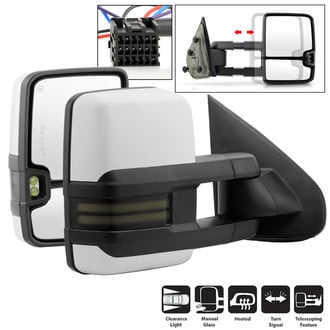 Spyder® - Driver and Passenger Side Power Towing Mirrors (Heated, Foldaway)