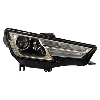 Spyder® - Passenger Side Black Factory Style Projector Headlight with LED DRL