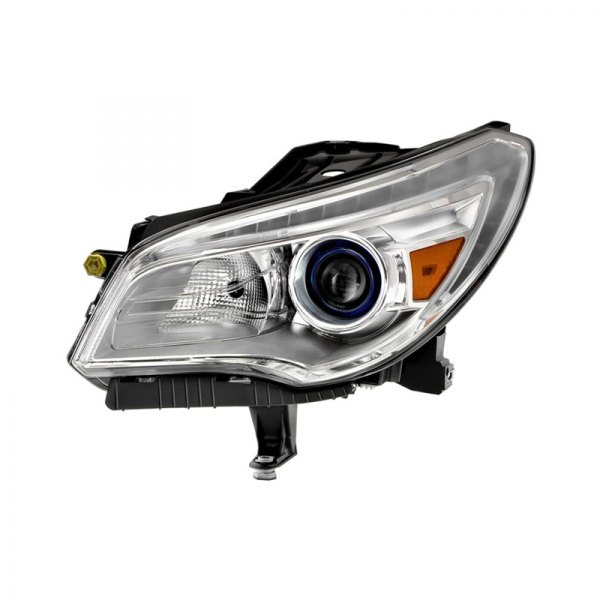 Spyder® - Driver Side Chrome Factory Style Projector Headlight with LED DRL