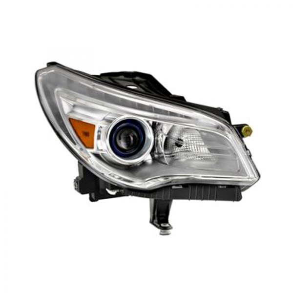 Spyder® - Passenger Side Chrome Factory Style Projector Headlight with LED DRL