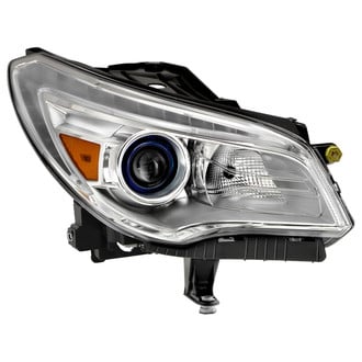 Spyder® - Chrome Factory Style Projector Headlight with LED DRL