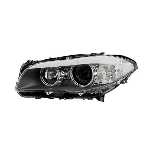 Spyder® - Driver Side Black Factory Style Projector Headlight with LED Turn Signal