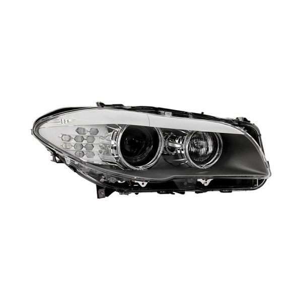 Spyder® - Passenger Side Black Factory Style Projector Headlight with LED Turn Signal