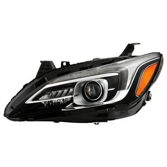 Spyder® - Driver Side Black Factory Style Projector Headlight with LED DRL