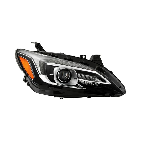 Spyder® - Passenger Side Black Factory Style Projector Headlight with LED DRL, Buick Lacrosse