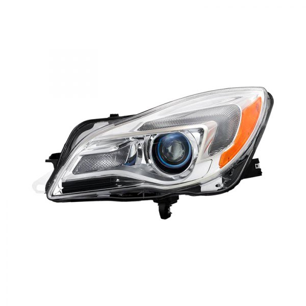Spyder® - Driver Side Chrome Factory Style Projector Headlight with LED DRL, Buick Regal
