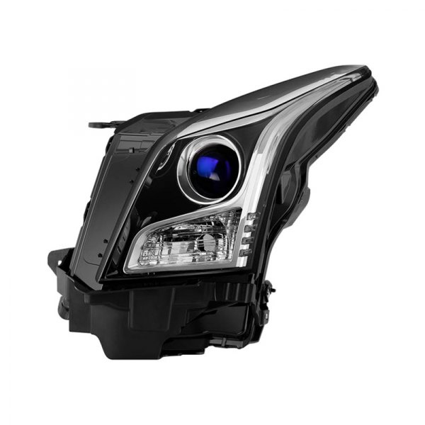 Spyder® - Driver Side Black/Chrome Factory Style Projector Headlight, Cadillac ATS