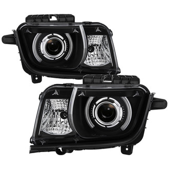 Spyder® - Driver and Passenger Side Black LED Halo Projector Headlights