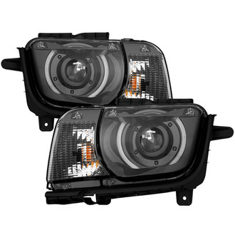 Spyder® - Driver and Passenger Side Black Halo Projector Headlights