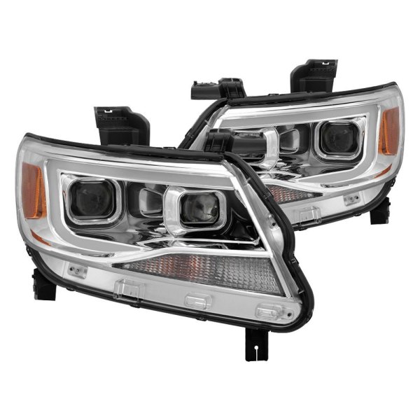 Spyder® - Chrome DRL Bar Projector Headlights