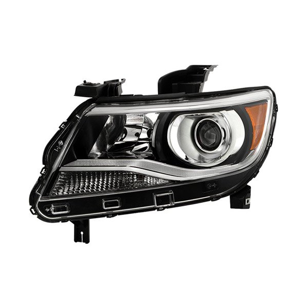 Spyder® - Driver Side Black/Chrome Factory Style Projector Headlight, Chevy Colorado