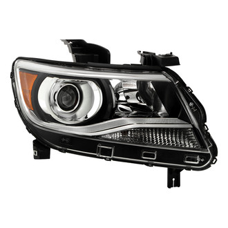 Spyder® PRO-JH-CCOL15-OE-R - Passenger Side Black/Chrome Factory Style Projector Headlight