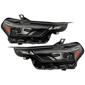 Spyder® - Driver and Passenger Side Black LED Headlights