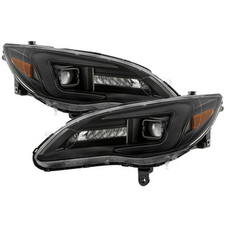 Spyder® - Driver and Passenger Side Black LED Headlights