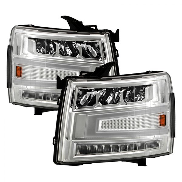 Spyder® - Chrome DRL Bar LED Headlights