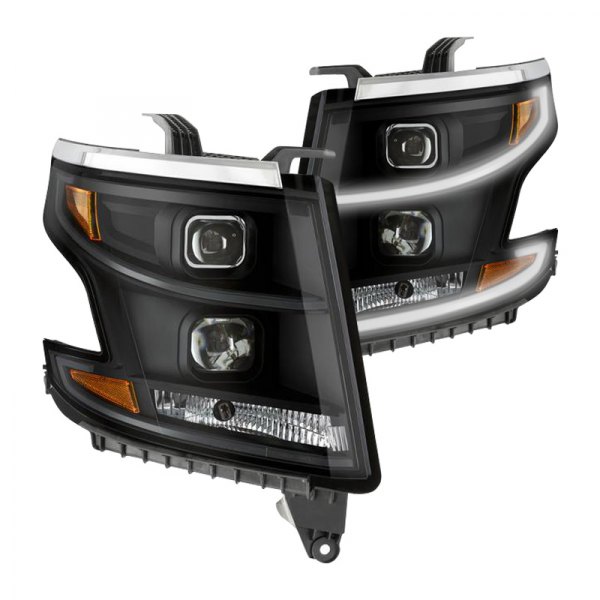 Spyder® - Black/Smoke LED Light Tube Projector Headlights