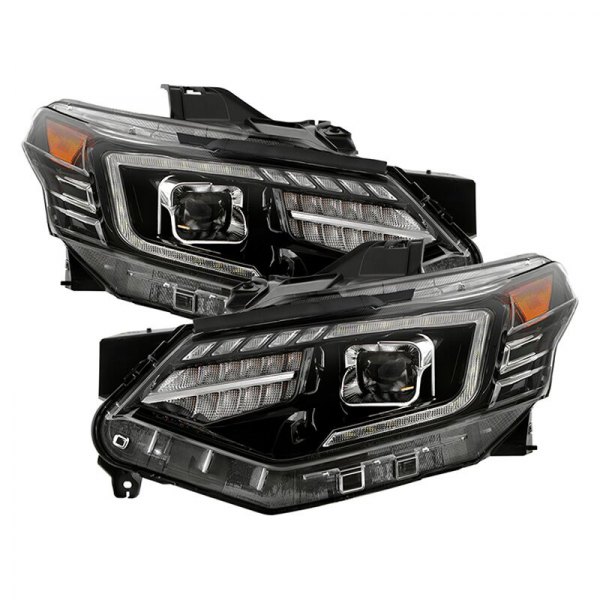 Spyder® - Black/Chrome LED DRL Bar Projector Headlights