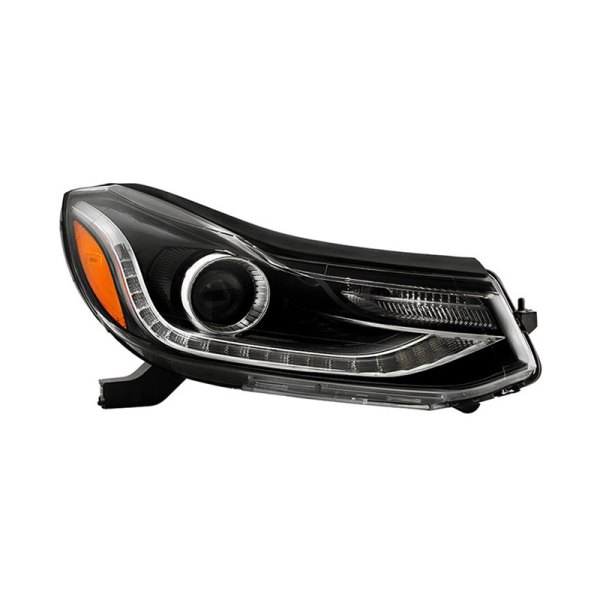 Spyder® - Black Factory Style Projector Headlight with LED DRL, Chevy Trax