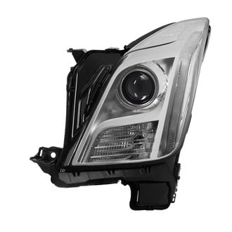 Spyder® - Driver Side Chrome Factory Style Projector Headlight with LED DRL