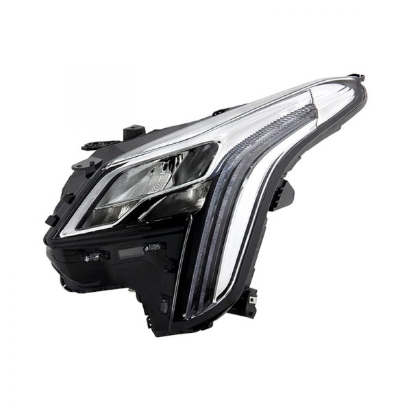Spyder® - Driver Side Black/Chrome Factory Style LED Headlight with Switchback DRL, Cadillac XTS