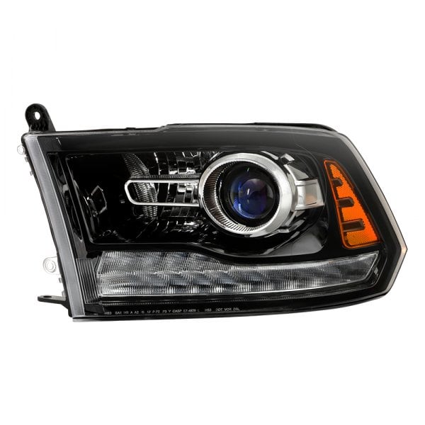 Spyder® - Driver Side Black Factory Style Projector Headlight with LED Turn Signal