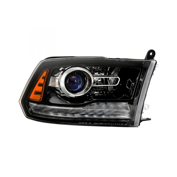 Spyder® - Passenger Side Black Factory Style Projector Headlight with LED Turn Signal