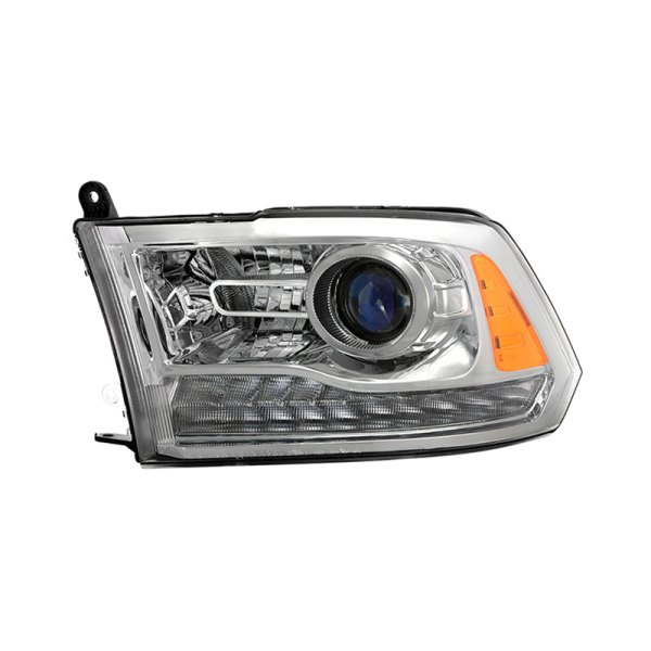 Spyder® - Driver Side Chrome Factory Style Projector Headlight with LED Turn Signal