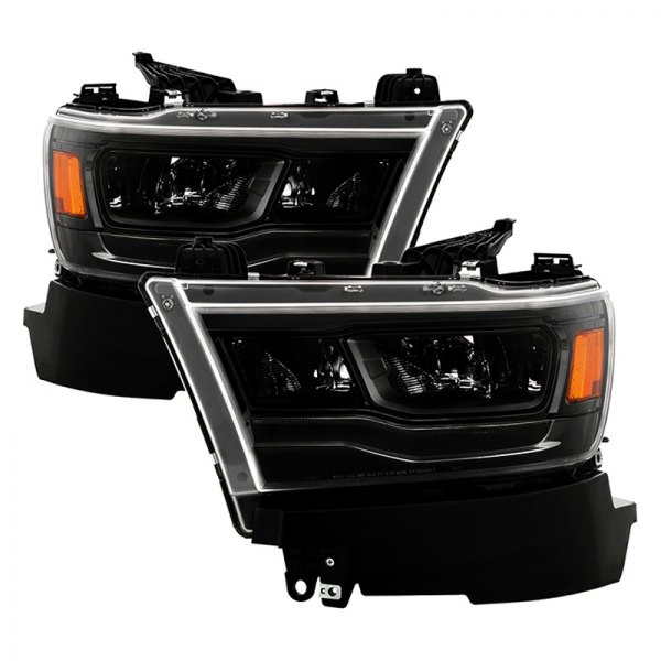 Spyder® - Black Factory Style Light Tube Projector LED Headlights