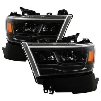 Spyder® - Driver and Passenger Side Black DRL Bar LED Headlights