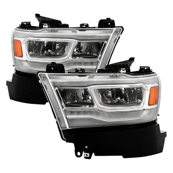 Spyder® - Chrome Factory Style Light Tube Projector LED Headlights