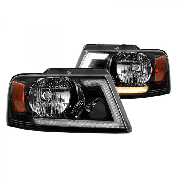 Spyder® - Black Switchback DRL Bar Headlights, Ford F-150