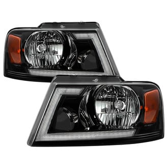 Spyder® - Driver and Passenger Side Black Switchback DRL Bar Headlights