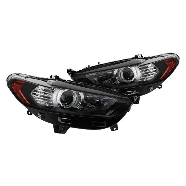 Spyder® - Black Projector Headlights, Ford Fusion