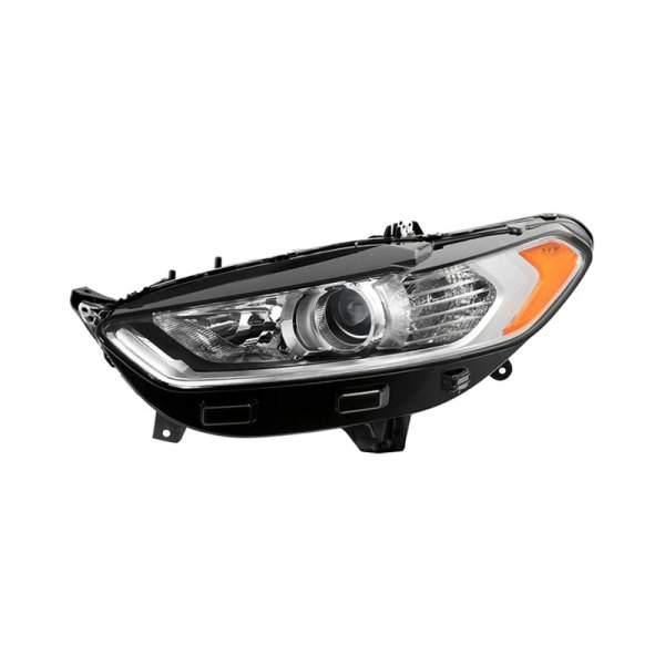 Spyder® - Driver Side Black/Chrome Factory Style Projector Headlight, Ford Fusion