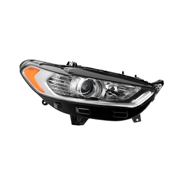 Spyder® - Passenger Side Black/Chrome Factory Style Projector Headlight, Ford Fusion