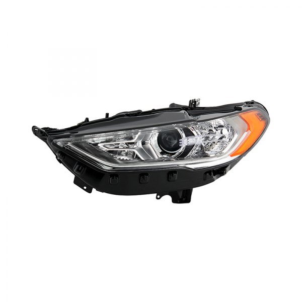 Spyder® - Driver Side Black/Chrome Factory Style Projector Headlight, Ford Fusion