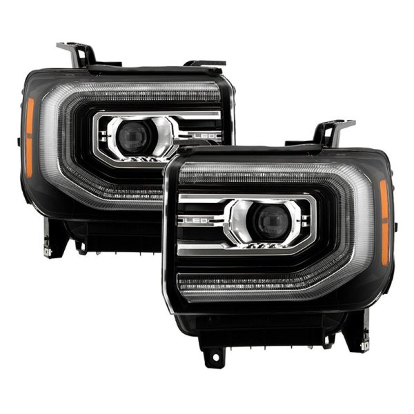 Spyder® - Black Factory Style Projector LED Headlights with DRL