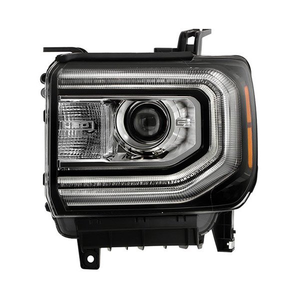 Spyder® - Driver Side Black/Chrome Factory Style Projector Headlight with LED DRL