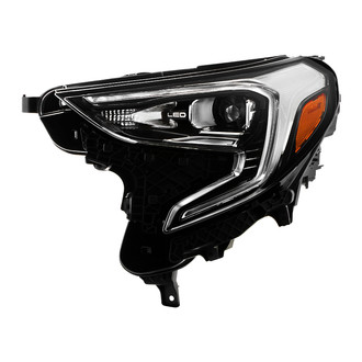 Spyder® - Driver Side Black Factory Style Projector LED Headlight with DRL