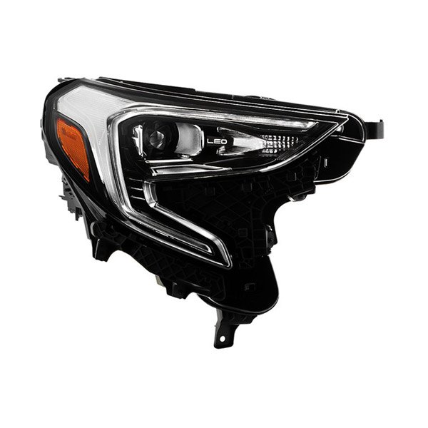 Spyder® - Black/Chrome Factory Style Projector Headlight with LED DRL