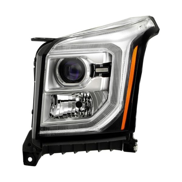 Spyder® - Driver Side Chrome Factory Style LED DRL Bar Projector Headlight