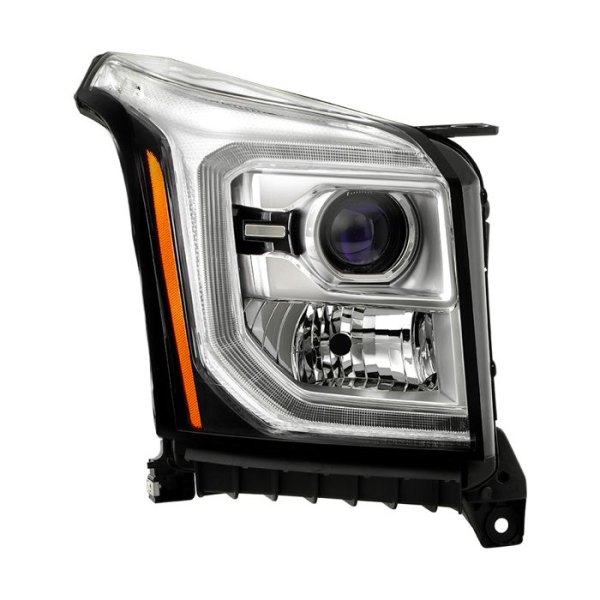 Spyder® - Passenger Side Chrome Factory Style LED DRL Bar Projector Headlight