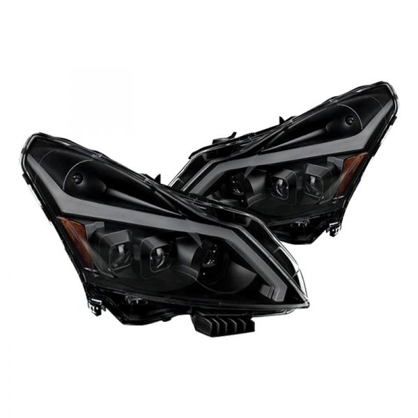 Spyder® - Black/Smoke Sequential LED DRL Bar Projector Headlights