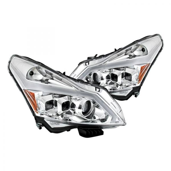 Spyder® - Chrome Sequential LED DRL Bar Projector Headlights