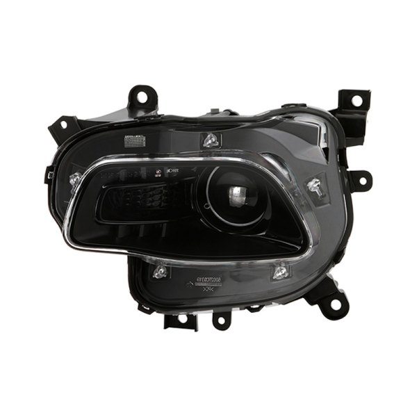 Spyder® - Driver Side Black Factory Style Projector Headlight, Jeep Cherokee