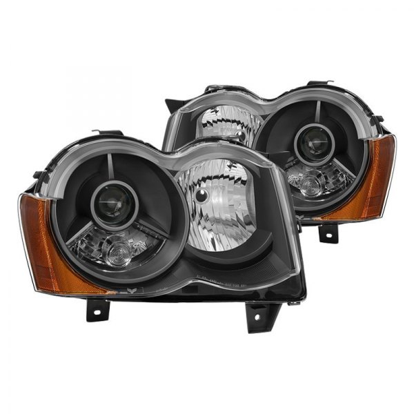 Spyder® - Black Projector Headlights, Jeep Grand Cherokee