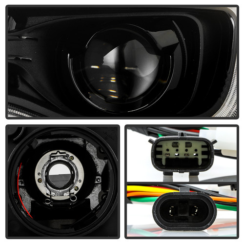 Spyder® PRO-JH-JGC17-DRL-AM-BK - Driver and Passenger Side Black